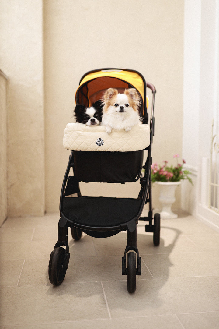 Pet Stroller, ECO - Yellow + Scribble Edition