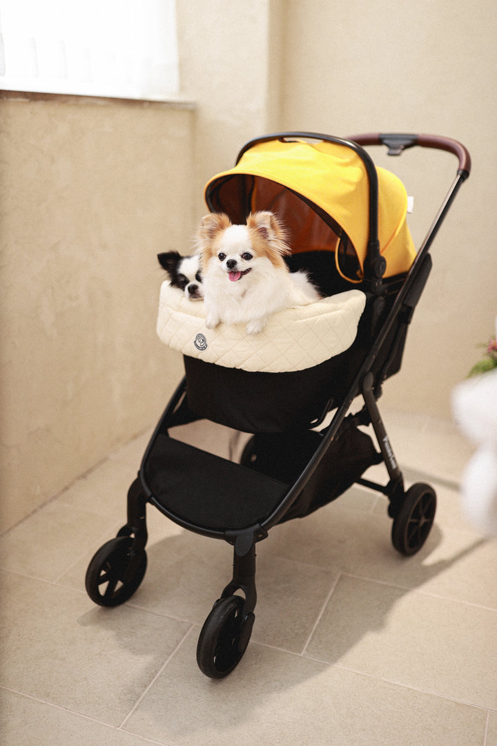 Pet Stroller, ECO - Yellow + Scribble Edition