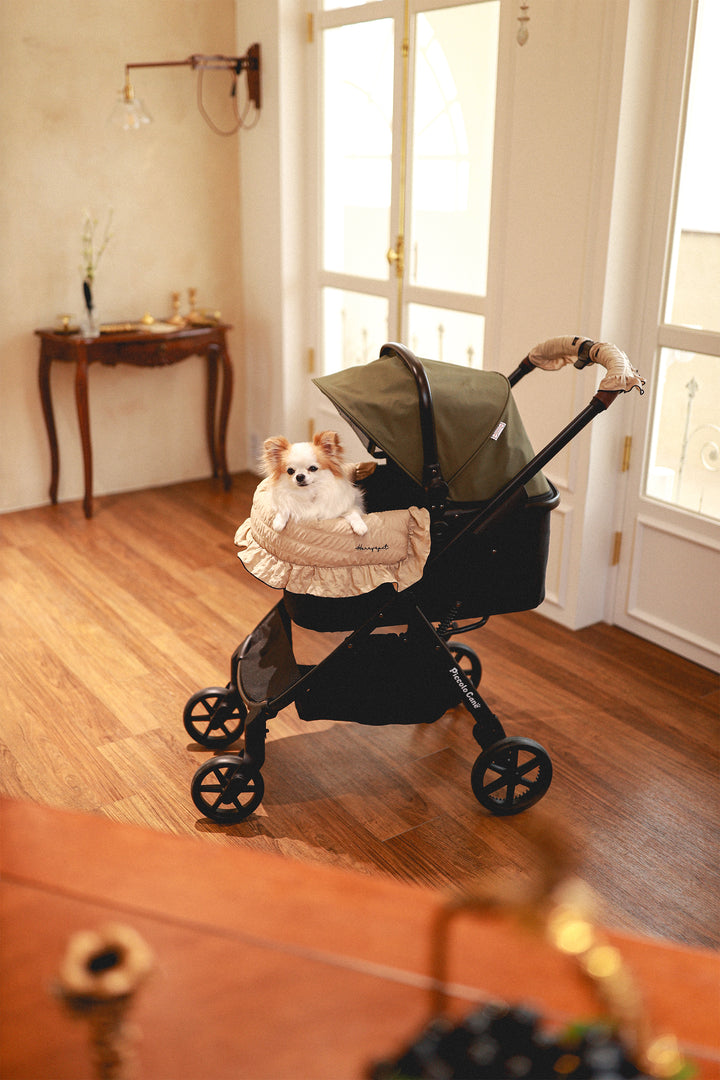 Pet Stroller, ECO - Green + Margaret the Lace Edition