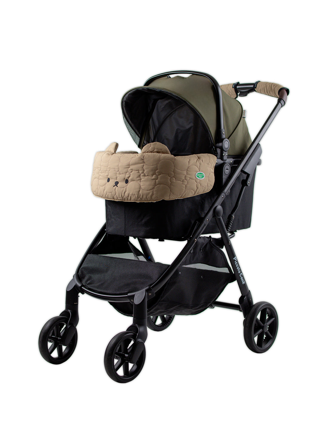 Pet Stroller, ECO - Green + BerryMore Edition