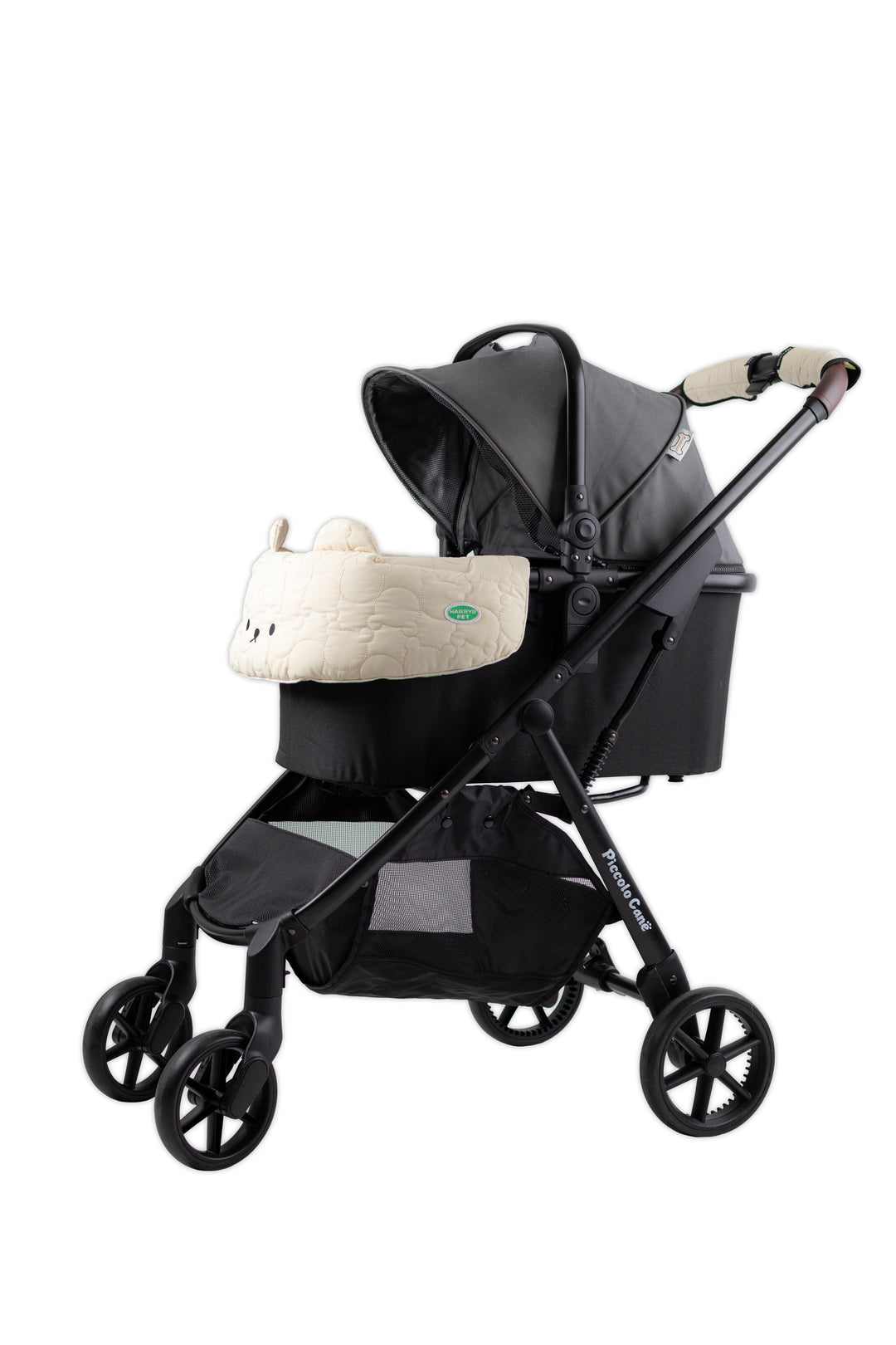 Pet Stroller, ECO - Grey + BerryMore Edition