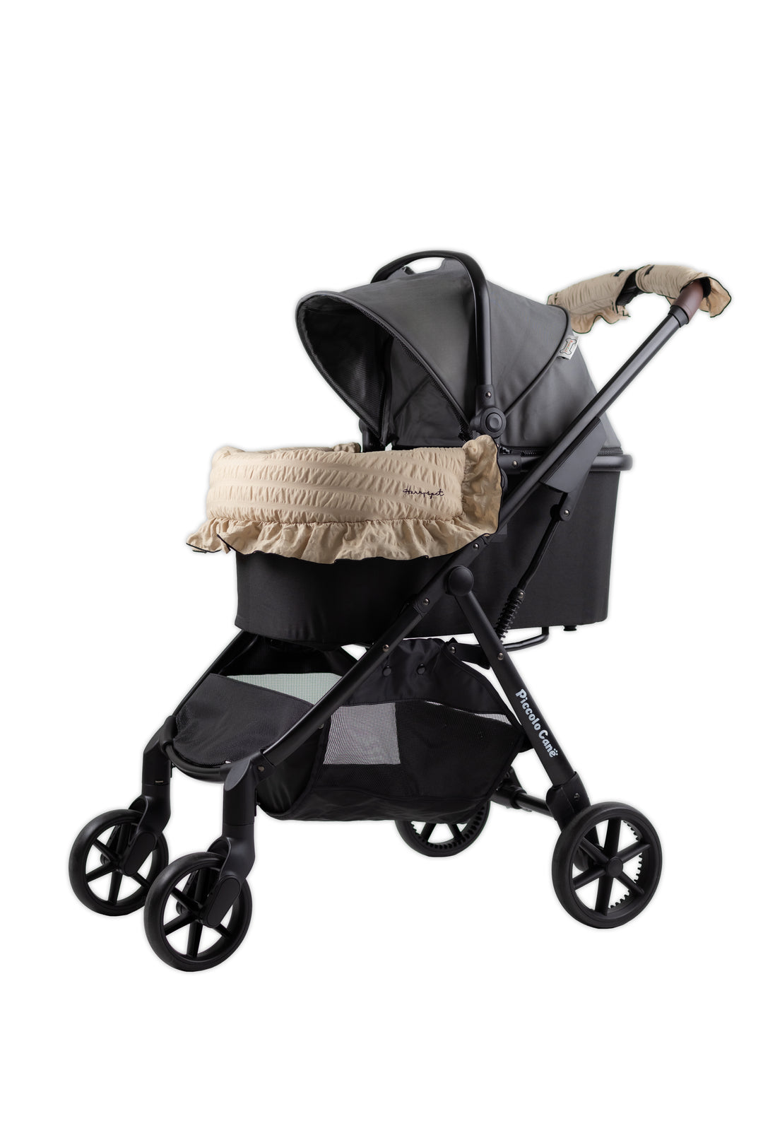 Pet Stroller, ECO - Grey + Margaret the Lace Edition