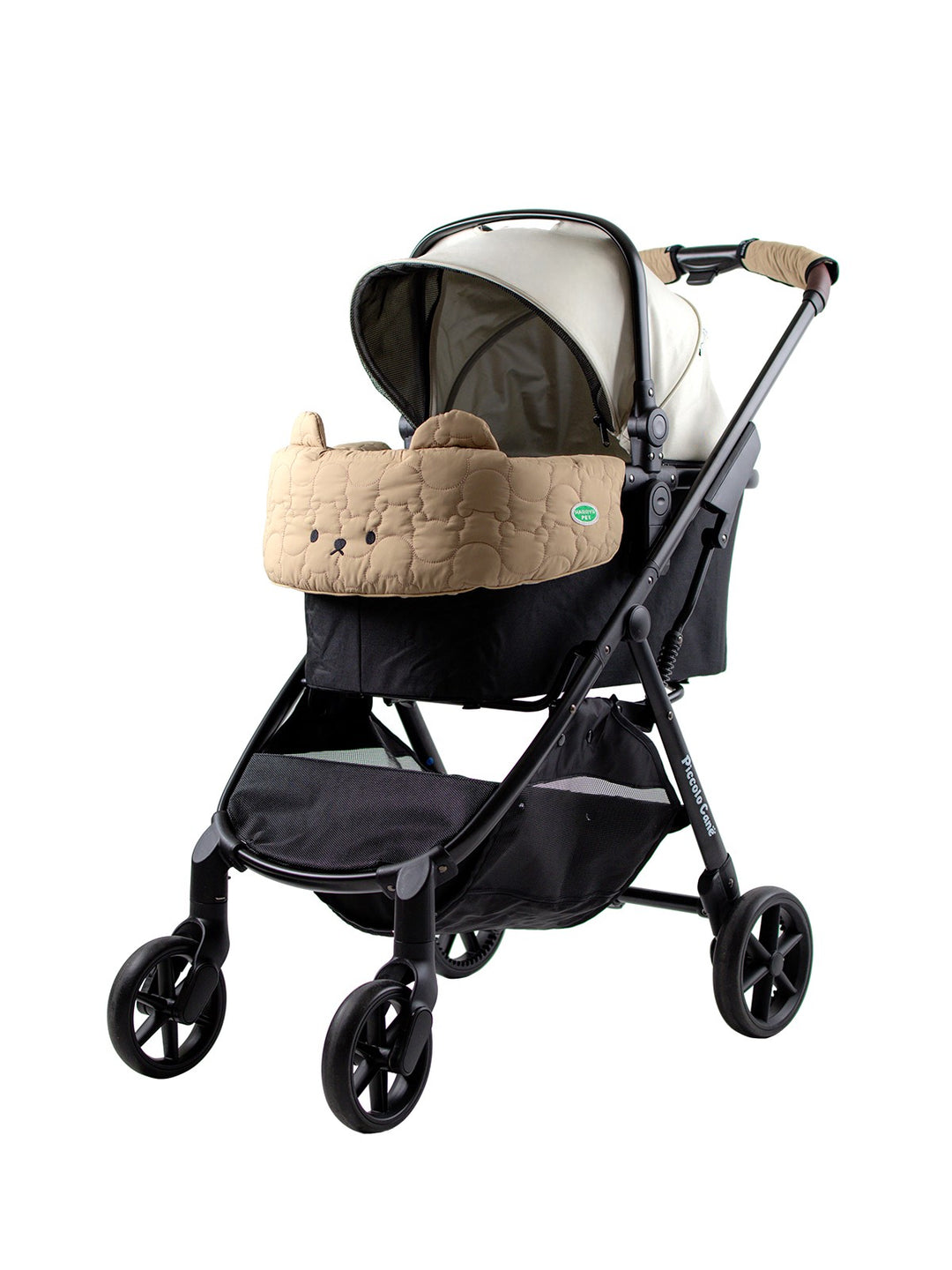 Pet Stroller, ECO - Ivory + BerryMore Edition