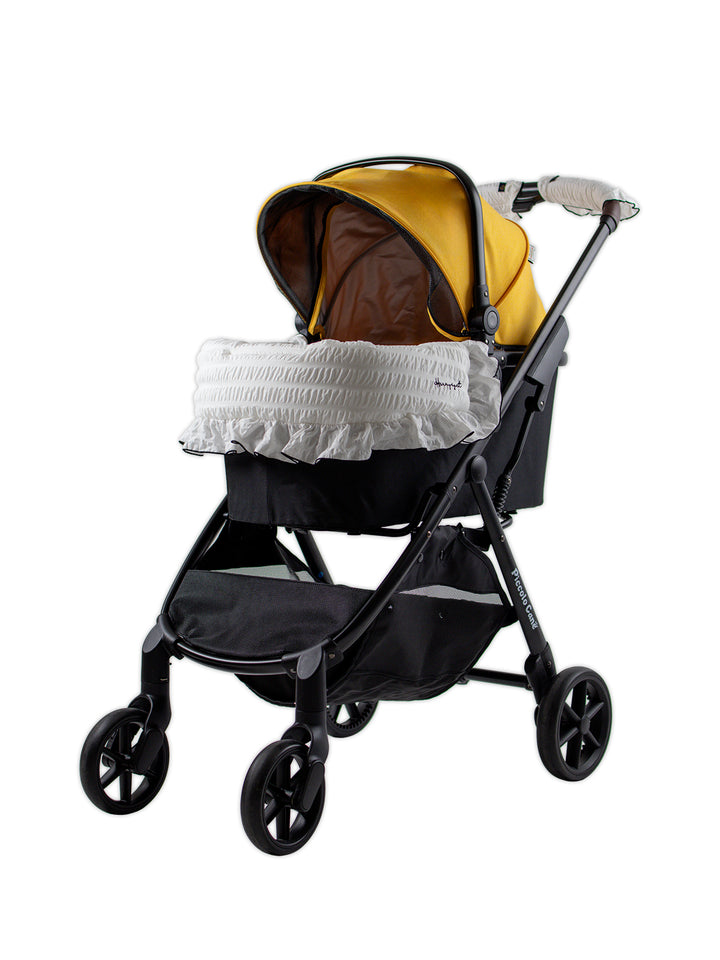 Pet Stroller, ECO - Yellow + Margaret the Lace Edition