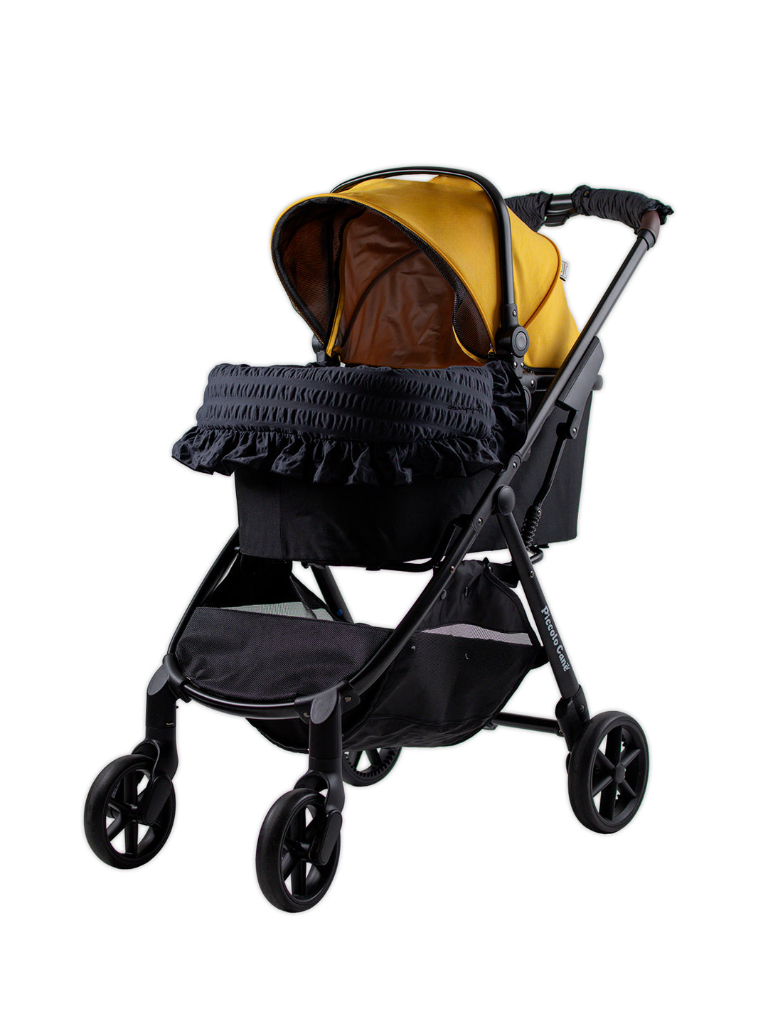 Pet Stroller, ECO - Yellow + Margaret the Lace Edition