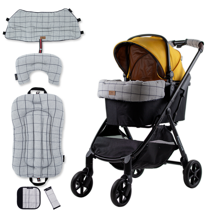 Pet Stroller, ECO - Yellow + Basic Edition