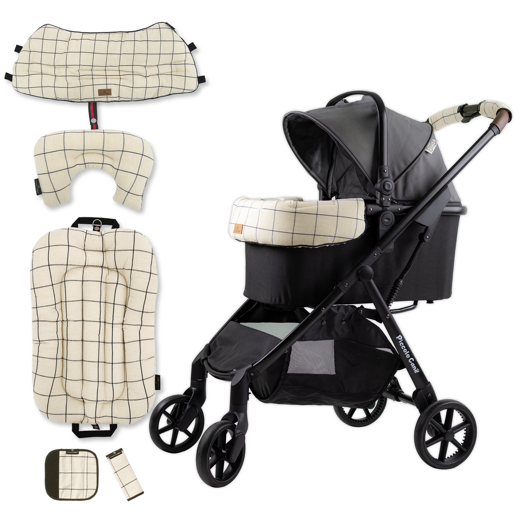 Pet Stroller, ECO - Grey + Basic Edition