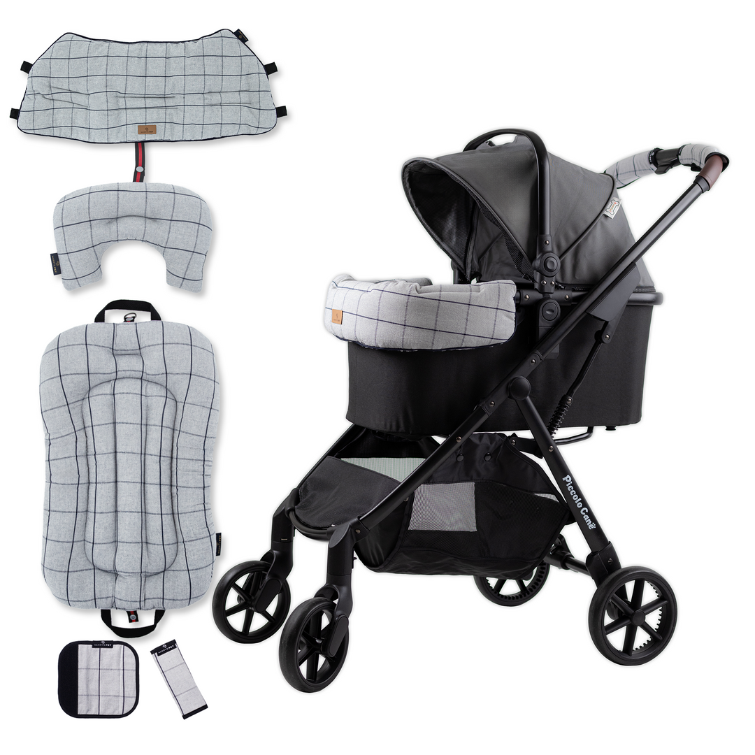 Pet Stroller, ECO - Grey + Basic Edition