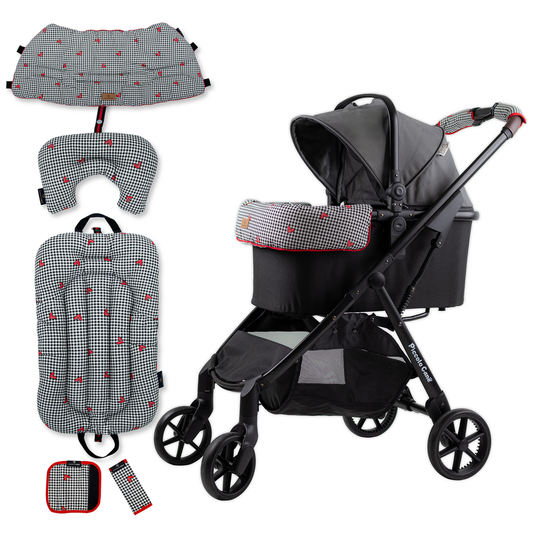 Pet Stroller, ECO - Grey + Basic Edition