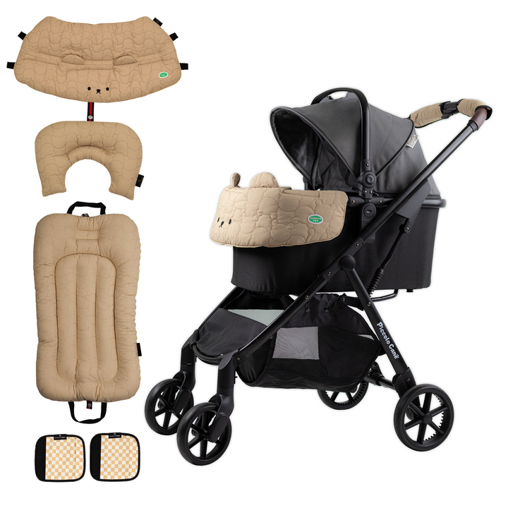 Pet Stroller, ECO - Grey + BerryMore Edition