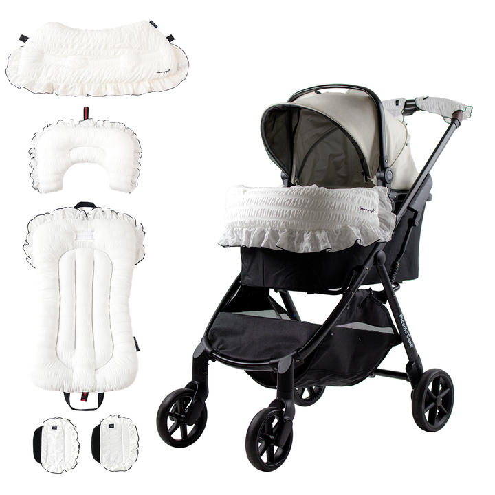 Pet Stroller, ECO - Ivory + Margaret the Lace Edition